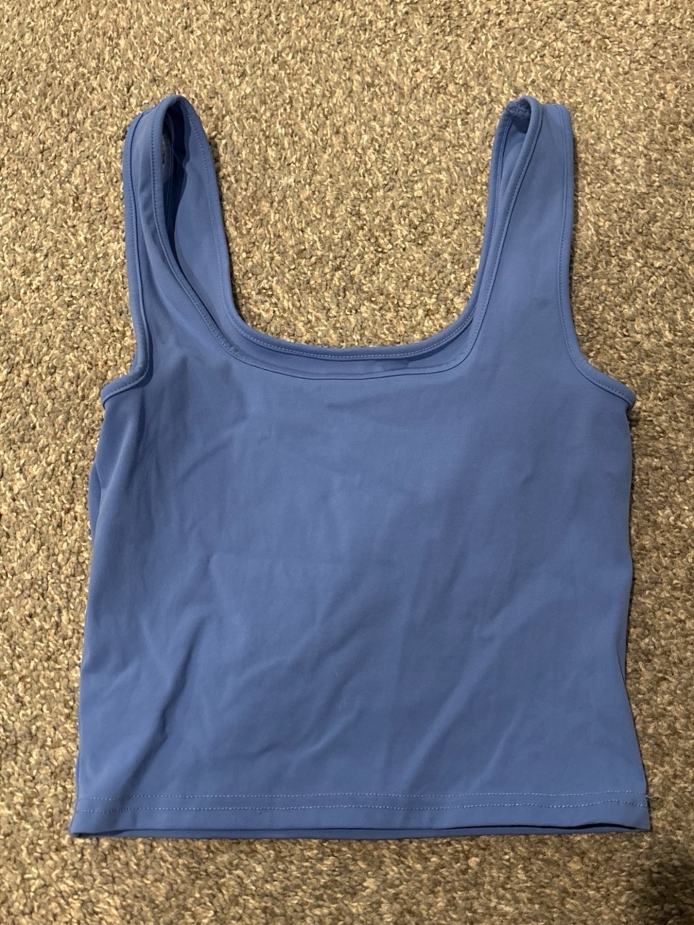 Women's Scoop Neck Tank Top in Dusty Blue